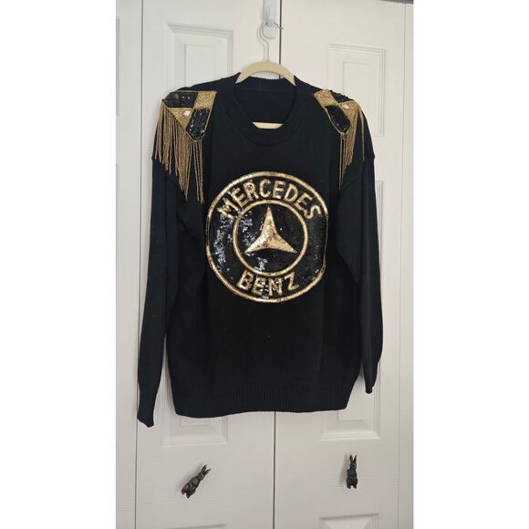 Vintage Mercedes Venz Sweater Sz L - Picture 1 of 9